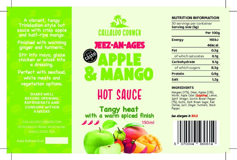 Jeez-an-ages - Apple & Mango Hot Sauce - Image 2