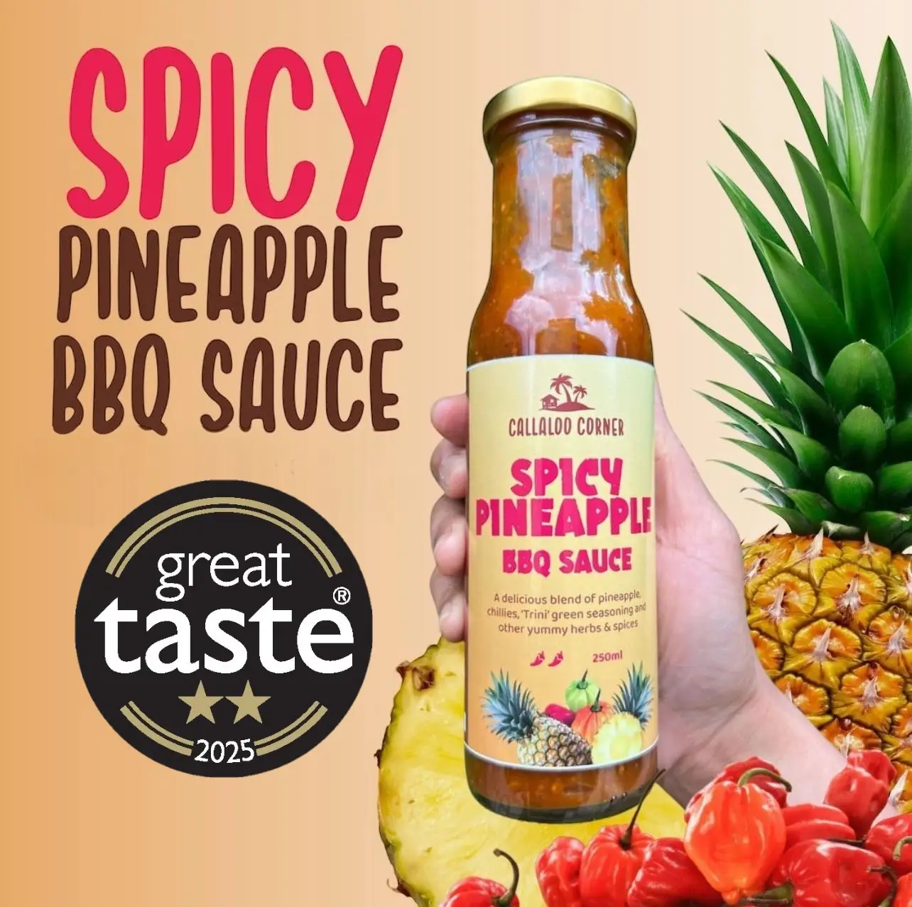 Spicy Pineapple BBQ Sauce - Callaloo Corner